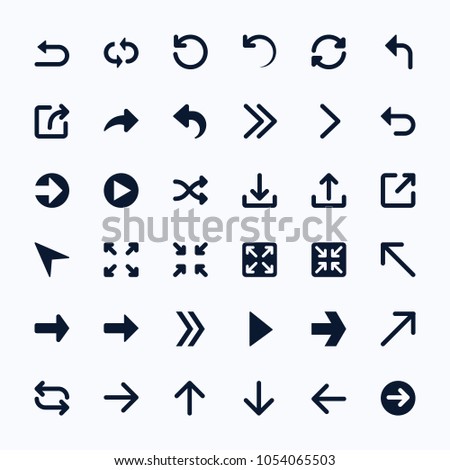 Vector Arrows Icon Set.