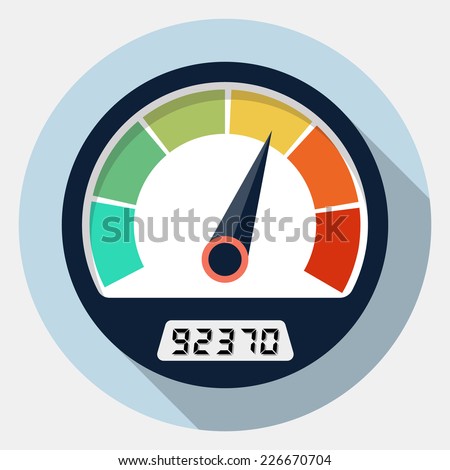 Vector speedometer icon