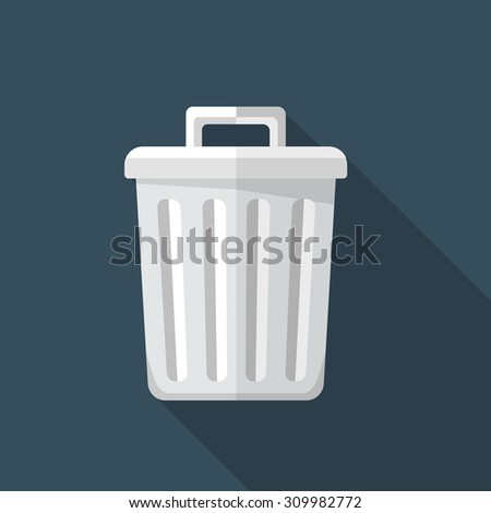Vector recycle bin icon