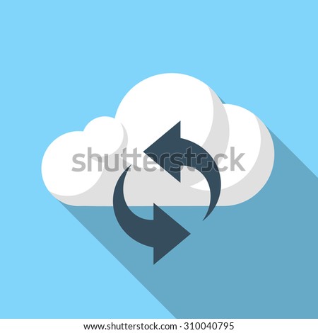 Vector cloud sync icon