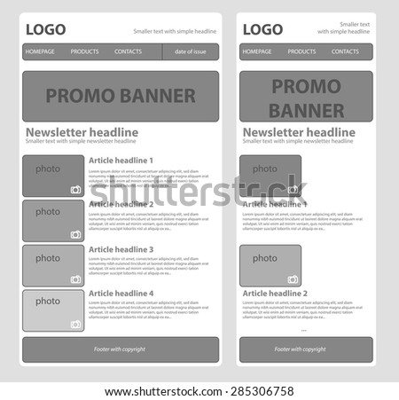 responsive newsletter template for business or non profit
