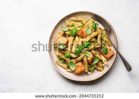 Similar – Foto Bild Penne-Nudeln mit Pestosauce