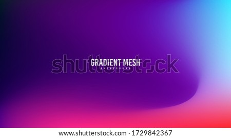 Colorful gradient background template with mesh tool technique illustration