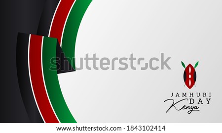 Jamhuri day is also known as kenya independence day illustration vector
