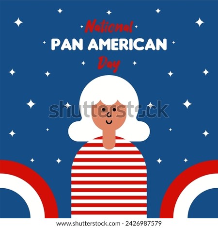 Pan American Day Illustration Background.  First International Conference of American States Background