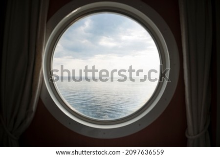 Similar – Image, Stock Photo peephole Round Window