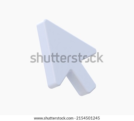 3d Realistic Mouse cursor vector illustration