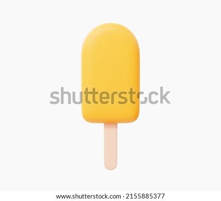 3d Realistic Ice cream Icon vector illustration.