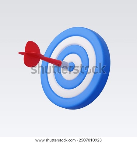 3d Realistic Target icon vector illustration