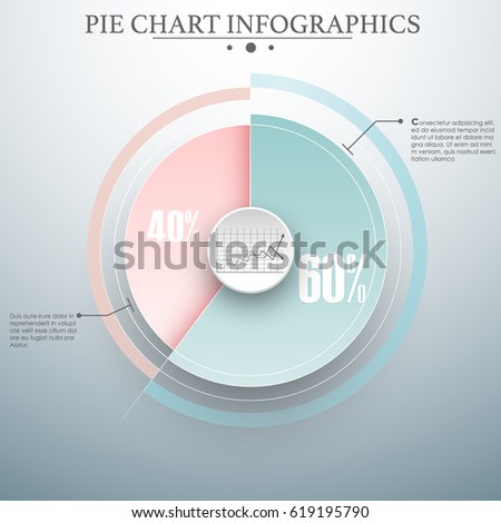 Editable modern colorful business pie chart for Your documents, reports, presentations and infographic.