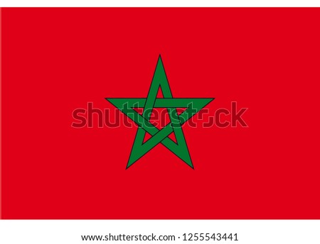 illustration of flag vector,Flag of Morocco
