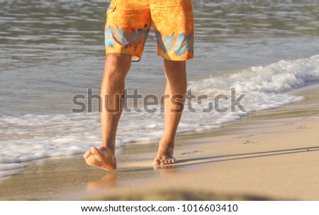 Variants.... Hairy men walking beach interesting. You Idea useful Hairy men walking beach question You