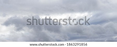 Cloudy sky with dramatic rain clouds, panorama ストックフォト © 