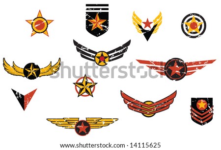 Fictional military emblems logos