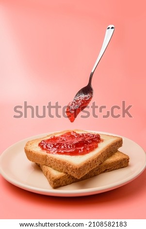 Similar – Foto Bild Stückchen süßes Brot auf dem Tisch