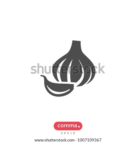 Garlic vector icon