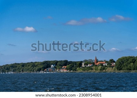 Similar – Image, Stock Photo View from Altefähr to Stralsund, Rügen