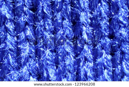 Blue Microfiber Texture in microscope, background