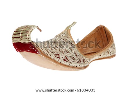 Traditional Arabic Shoes Over White Background Stock Photo 61834033 ...