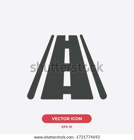 Highway vector icon illustration. Ui/Ux. Premium quality.