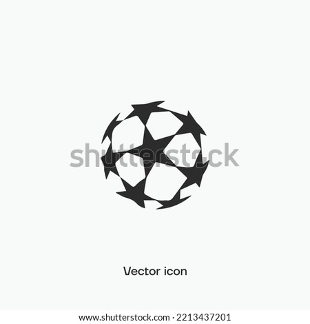 Champions League vector icon, logo. Premium quality.
