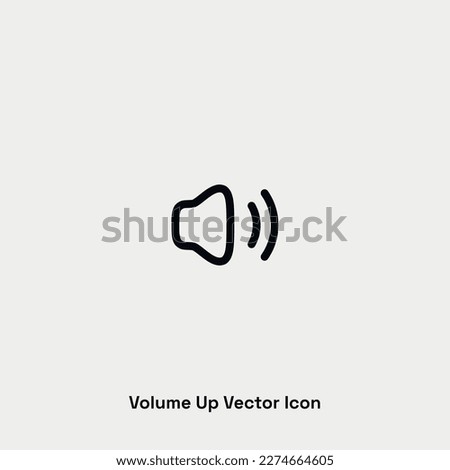 Volume up vector icon. Premium qualiity.