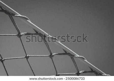 Similar – Image, Stock Photo a taut rope on the beach holding up a boat