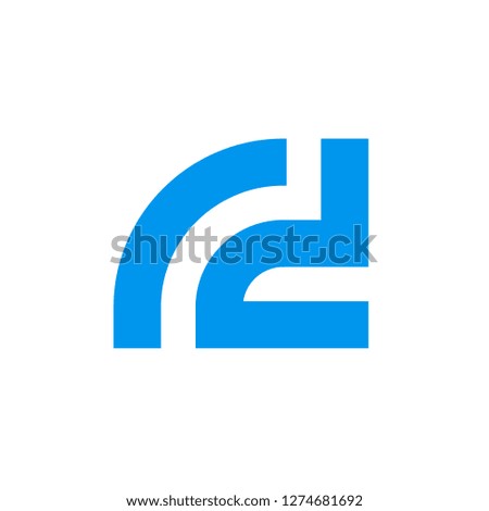 Letter r d vector logo, Initial alphabet rd Logotype Stock fotó © 