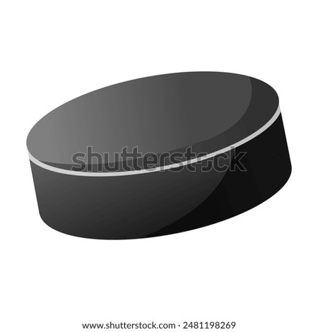 Hockey puck clip art, ice hockey ball vector illustration, hockey puck vector icon