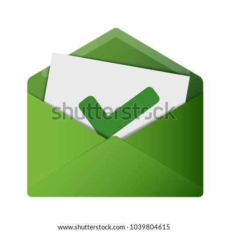 Open Envelope - Check Mark