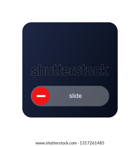 Slide Button Minus Remove Delete