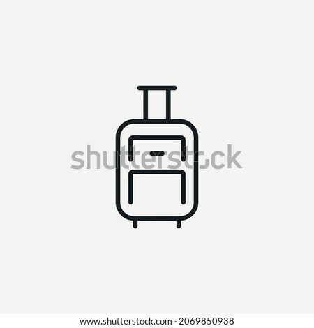 Bagage Luggage Travel vector icon