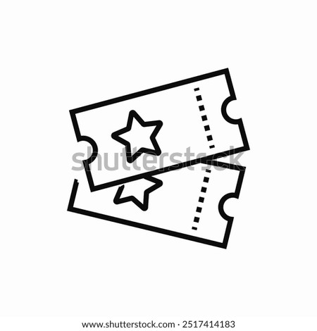 cinema tickets icon sign vector