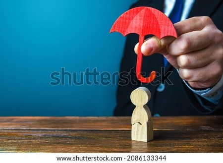 Similar – Image, Stock Photo patronage Umbrella