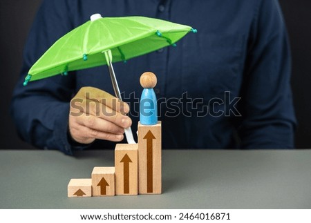 Similar – Image, Stock Photo patronage Umbrella