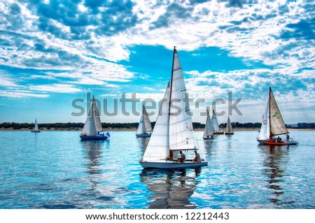 Similar – Image, Stock Photo Boat trip on Lake Starnberg