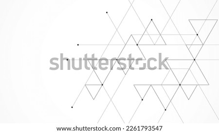Linear triangles. Vector design of geometric shape background with triangle pattern