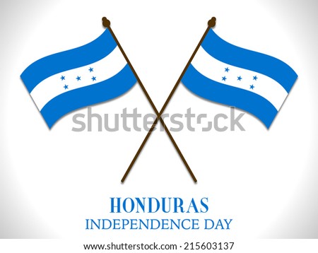 Illustration On Happy Independence day of Honduras