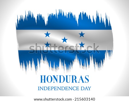 Illustration On Happy Independence day of Honduras