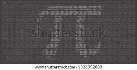 Happy PI day, 14 march, Pythagoras mathematical numbers series 3.14 3,14 symbol. Vector maths icon or sign banner Ratios letters formula structure. Archimedes constant irrational number, digits.