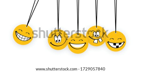 Happy world smile day, smiling National big happiness Fun thoughts emoji face emotion Laughter lip symbol Smiling lips, mouth,  tongue Funny teeth Vector laugh cartoon pattern Lol laughing haha