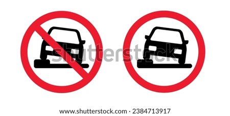 No parking on pavement, signboard, ban. Stop, parked on a pedestrian walkway. Traffic, vehicle not on the sidewalk, footpath. Side walk rood sign. Do not car parking on pavements. Forbidden.