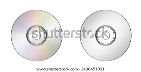 Cartoon cd rom. Compact disc CD or DVD and cover. Empty file and jewel case sign. For data, backup or software.  CD case or box line pattern. CD player listen to music. dvd rw recording.