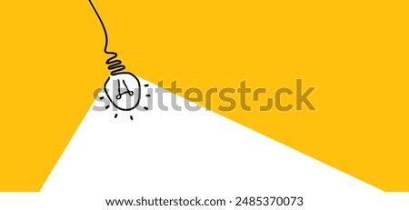 Comic brain electric hanging lamp idea doodle. FAQ, business loading concept. Vector creative light bulb icon or sign ideas. Brilliant lightbulb education or inventions pictogram. Think big.