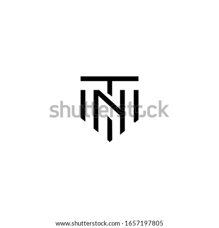 TN NT T N Letter Initial Logo Design. Stok fotoğraf © 