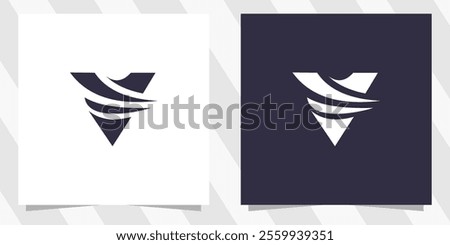 letter v logo design vector