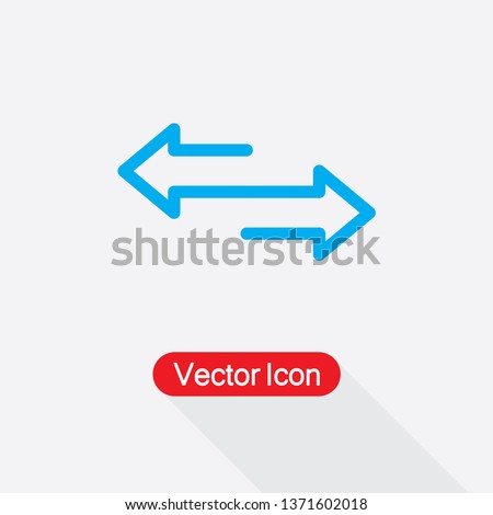 Two Side Icon Vector Illustration In Flat Style Eps10