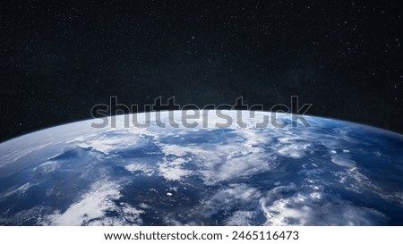 Similar – Image, Stock Photo The planet earth from the space with africa and spain.Galaxy image 3d render illustration photo realistic. Outer space view of world globe sphere of continents Elements of this image furnished by NASA