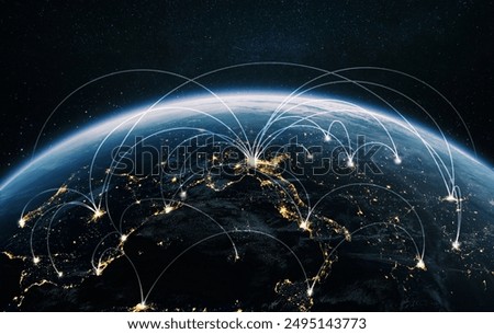 Image, Stock Photo Connected