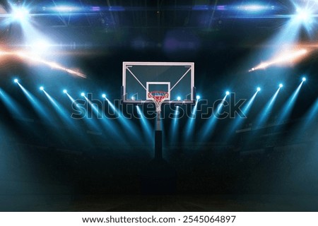 Similar – Image, Stock Photo Basketball court and the yellow lines